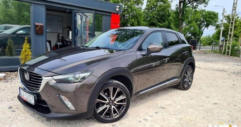 Mazda CX-3 cena 59900 przebieg: 209000, rok produkcji 2016 z Łowicz małe 781